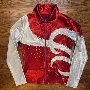 Dreamlight Activewear Alabama Red Silver Women's  / Girls Gymnastics Jacket AXS